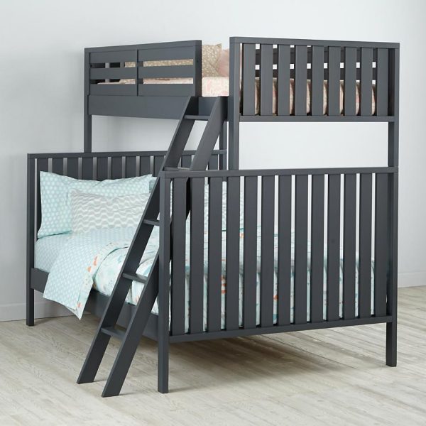 Cargo Twin Over Full Bunk Bed Charcoal