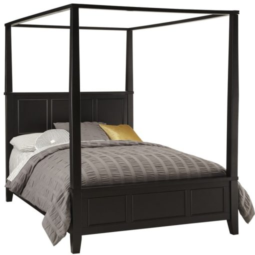 Tempat Tidur Kanopi Kayu Jati Pico