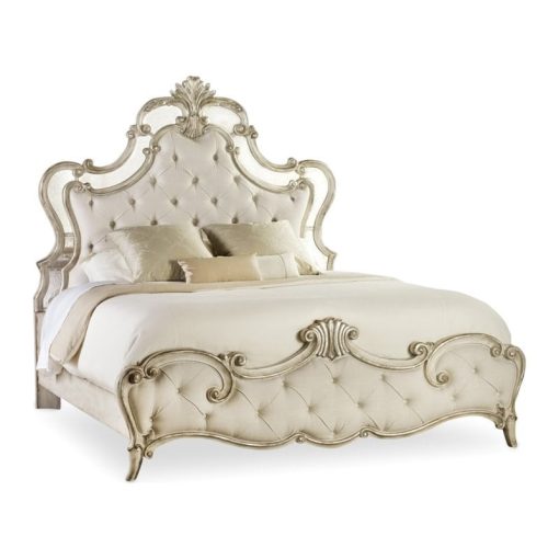 Tempat Tidur Ukir Mewah Emas