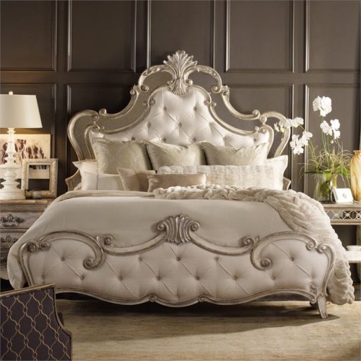 Tempat Tidur Ukir Mewah Emas