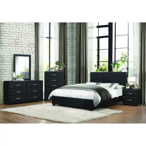 Set Tempat Tidur Anak Lapis Kain Black
