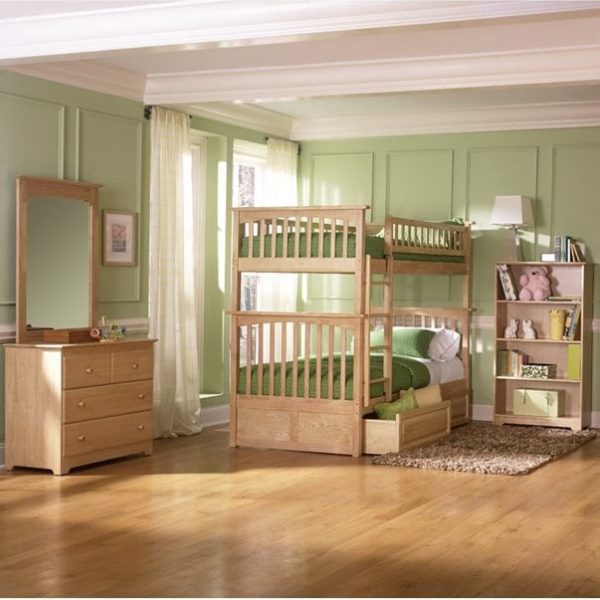 Set Tempat Tidur Tingkat Jati