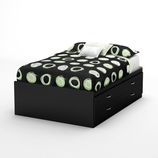 Tempat Tidur Minimalis Kayu Jati Black