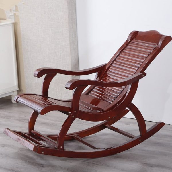 Kayu Indoor Modern Dewasa Kursi Goyang Rocker Ruang Tamu Furniture Atau Teras Luar Sebagai Balkon Kursi