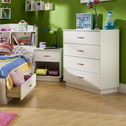 Set Tempat Tidur Anak Minimalis Putih