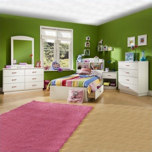 Set Tempat Tidur Anak Minimalis Putih