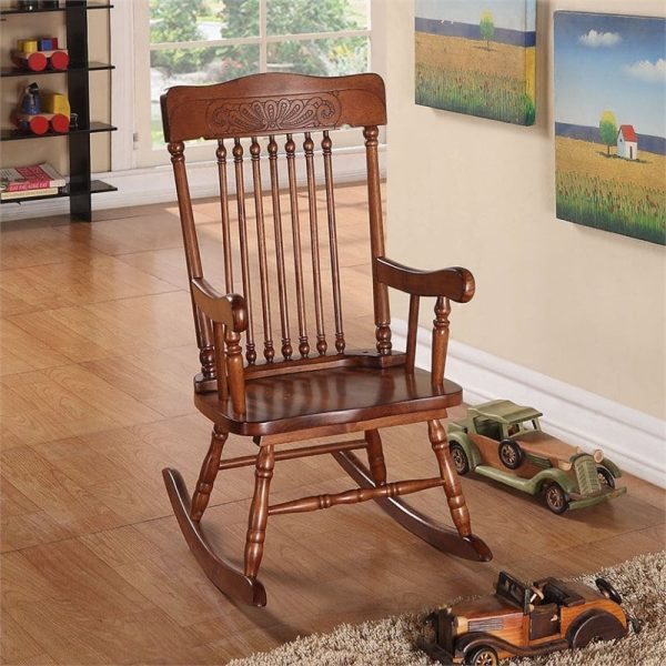 Kursi Goyang Kayu Jati Modern