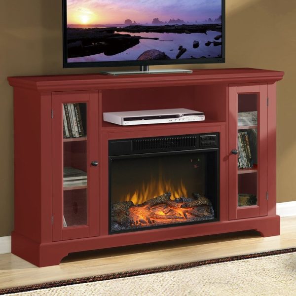 Bufet Tv Kayu Warna Merah