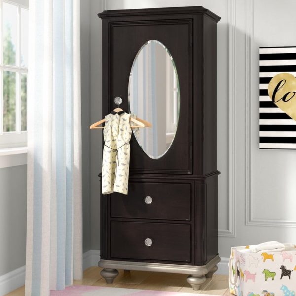 Lemari Pakian Pintu Satu Kaca Cermin