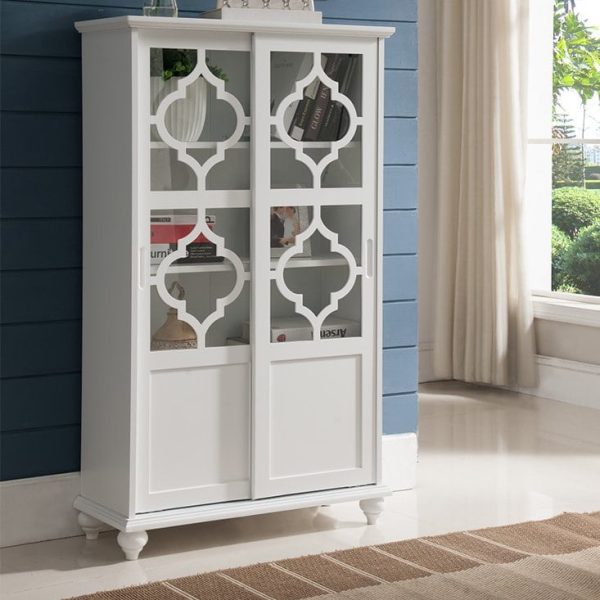 Lemari Buku Pintu Geser Minimalis