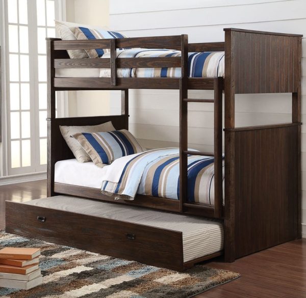 Tempat Tidur Tingkat Sorong Kayu Jati