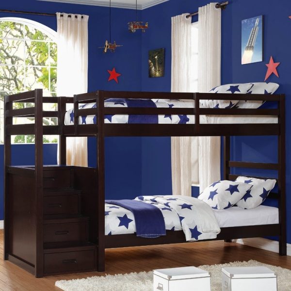Tempat Tidur Tingkat Tangga Laci