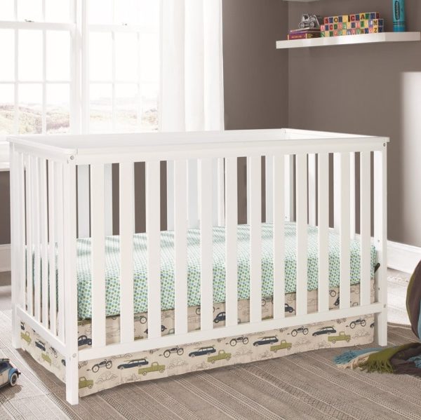 Tempat Tidur Anak Bayi Cat Duco Putih