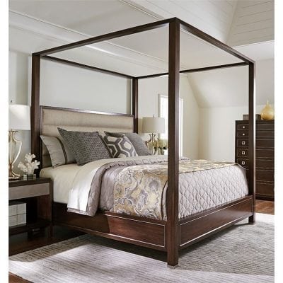 Tempat Tidur Kanopi Kayu Jati