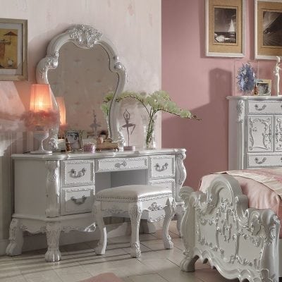 Meja Rias Mewah Ukiran Cat Duco