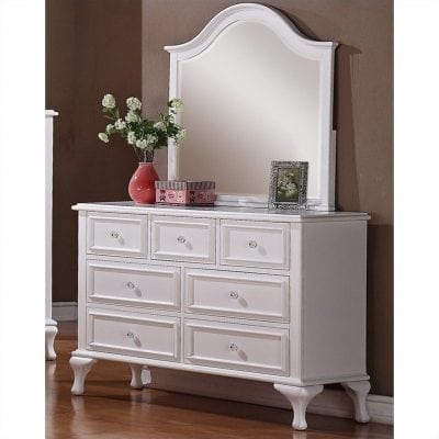 Meja Rias Putih Berlaci Multifungsi