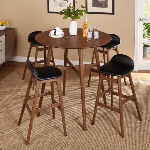 Set Meja Makan Cafe Bundar Unik
