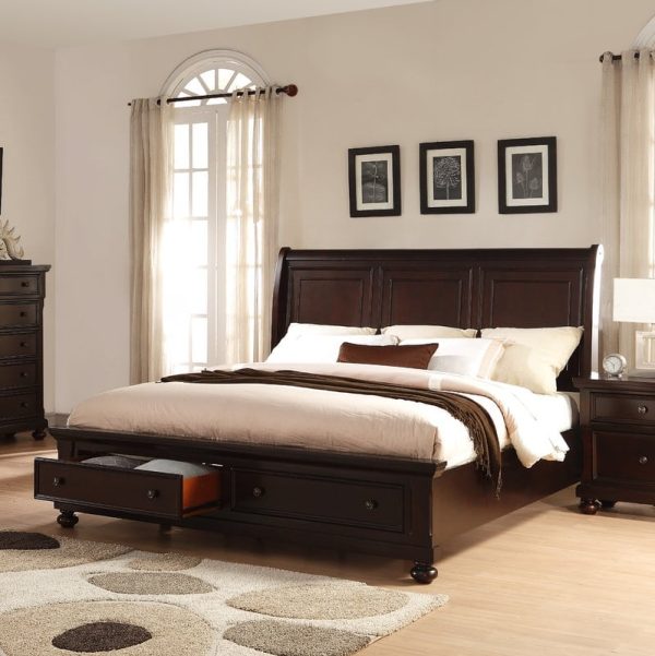 Tempat Tidur Jati Berlaci Modern