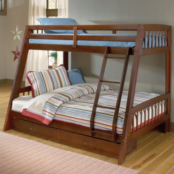 Tempat Tidur Tingkat Kayu Jati Unik