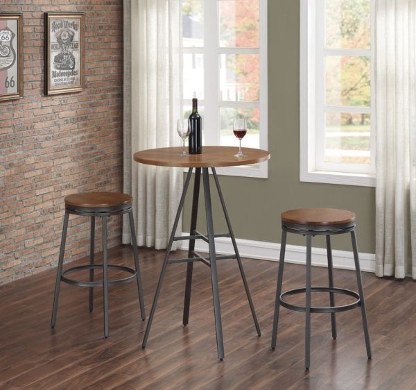 1 Set Meja Makan Cafe Industrial Furniture