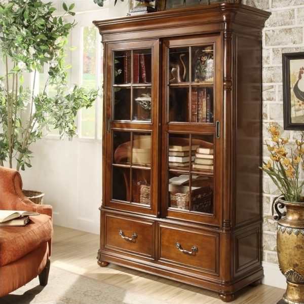 Lemari Buku Kayu Jati Furniture