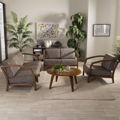 Set Kursi Tamu Sofa Kayu Jati Minimalis