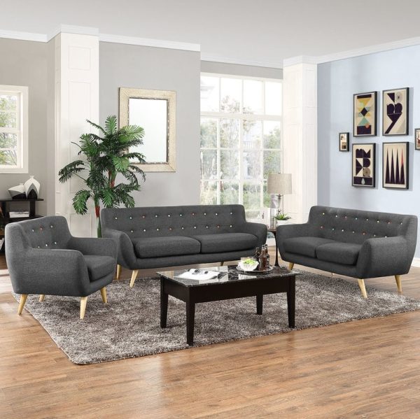 Set Kursi Tamu Sofa Ruang Tamu Model Retro
