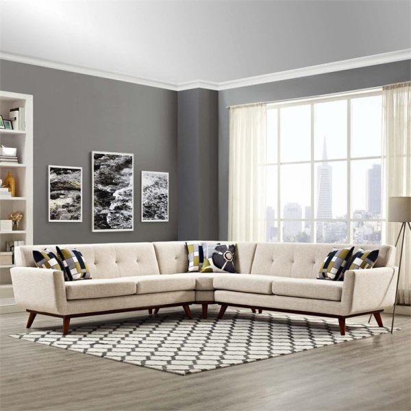 Kursi Tamu Sofa Sudut Retro