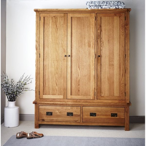 Lemari Pakaian Jati 3 Pintu