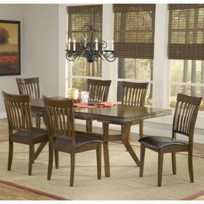 Satu Set Meja Makn Jati Modern