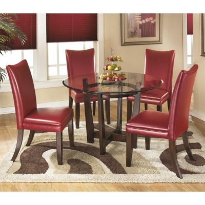 Meja Makan Bundar Minimalis Set