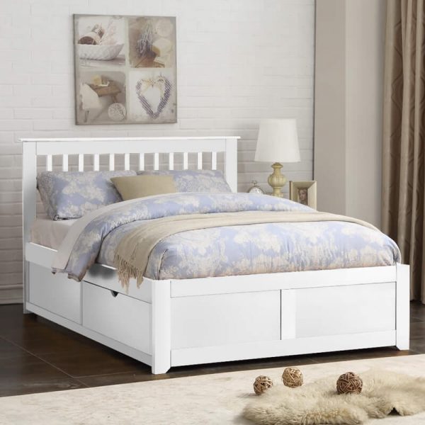 tempat tidur minimalis putih JH ID 2178