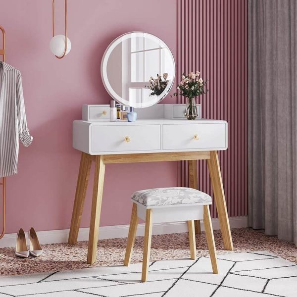 meja rias minimalis putih JH ID 2192