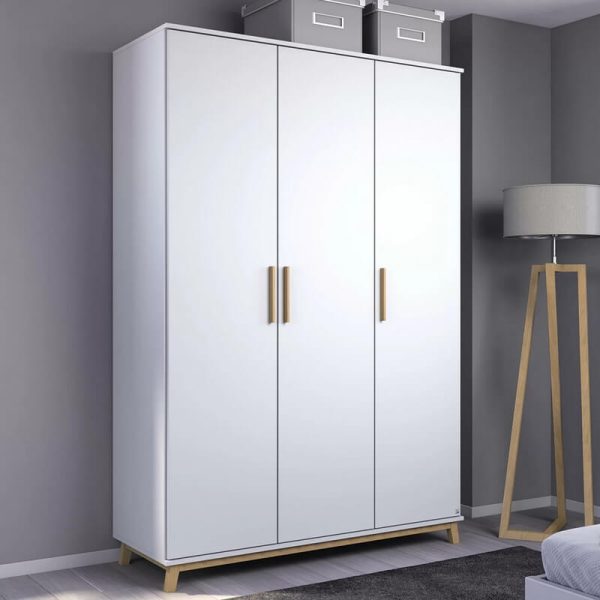 Lemari Pakaian Putih 3 Pintu Jh Id 2345