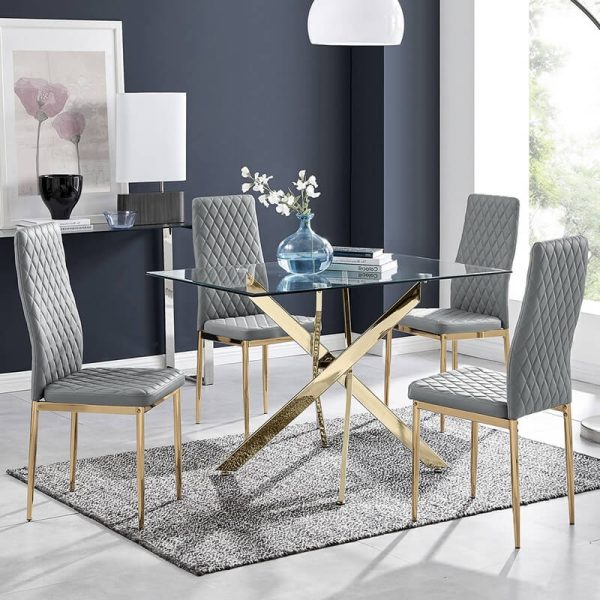 Meja Makan Stainless Minimalis Modern Jh Id 2304