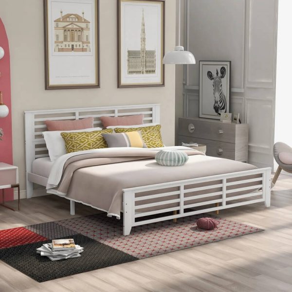 Tempat Tidur Putih Murah Jh Id 2339