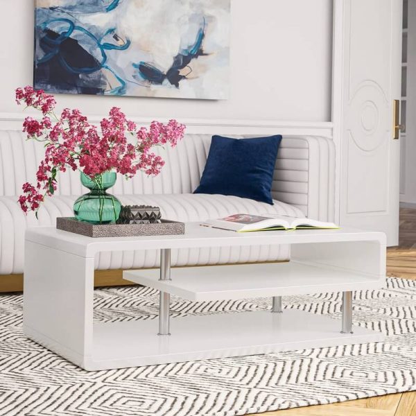Meja Tamu Putih Modern Jh Id 2399
