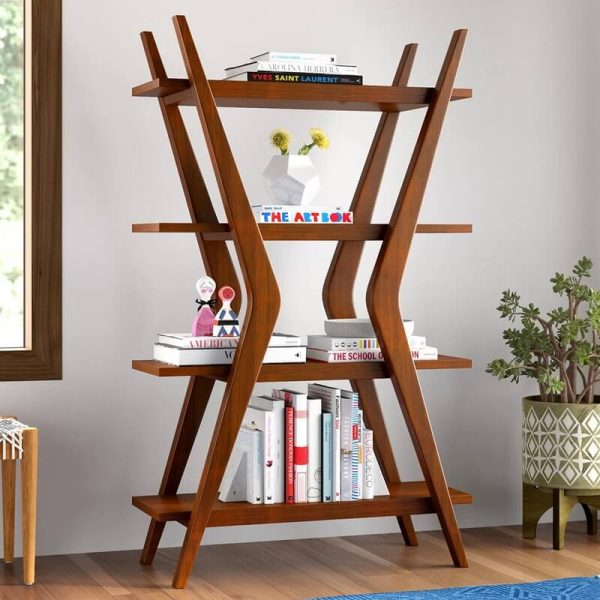Rak Buku Kayu Jati Jh Id 2477