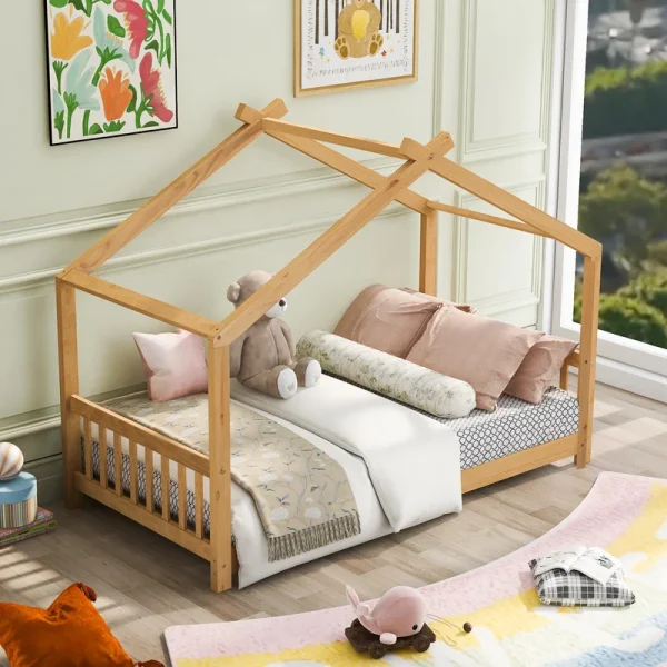 Clarkston Twin Solid Wood Canopy Bed By Harper Orchard Jpg