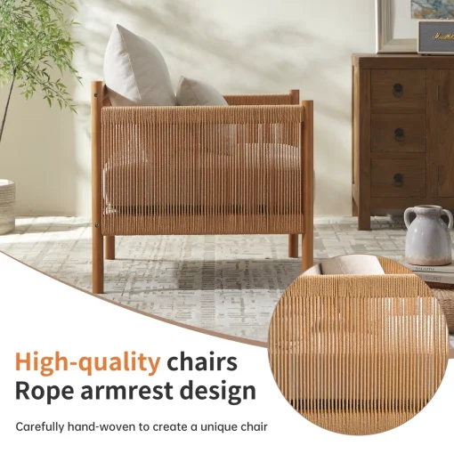 Kursi Sofa Anyaman Modern Minimalis