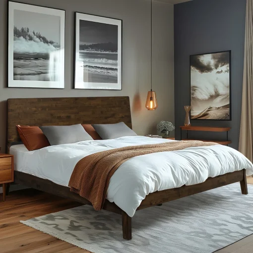 Acaria Tempat Tidur Kayu Jati Jepara Desain Minimalis