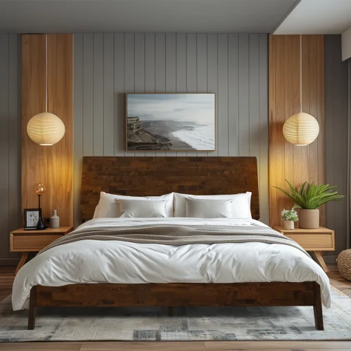 Acaria Tempat Tidur Kayu Jati Jepara Desain Minimalis