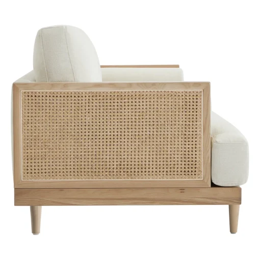 Ahlea Sofa Tamu 2 Seater Rotan Kayu Jati Minimalis Modern