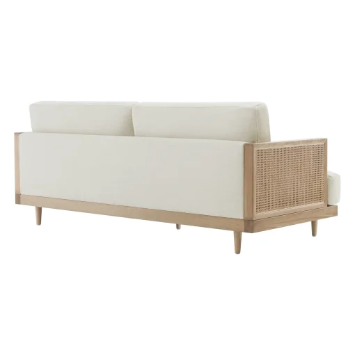 Ahlea Sofa Tamu 2 Seater Rotan Kayu Jati Minimalis Modern