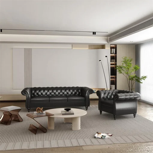Alcotte Set Sofa Tamu Chester Klasik Minimalis Modern