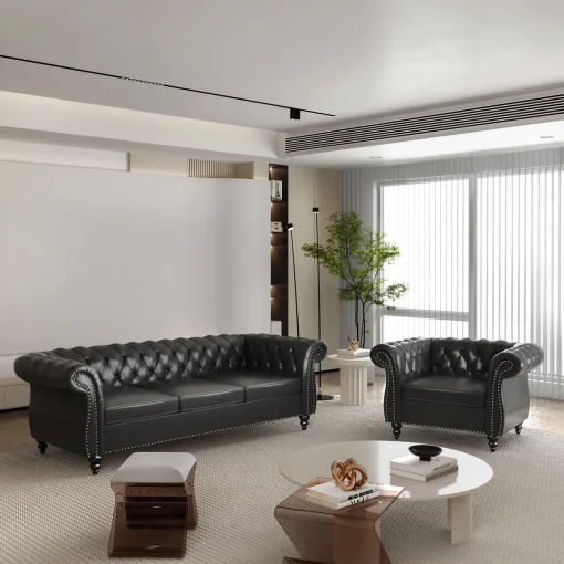 Alcotte Set Sofa Tamu Chester Klasik Minimalis Modern
