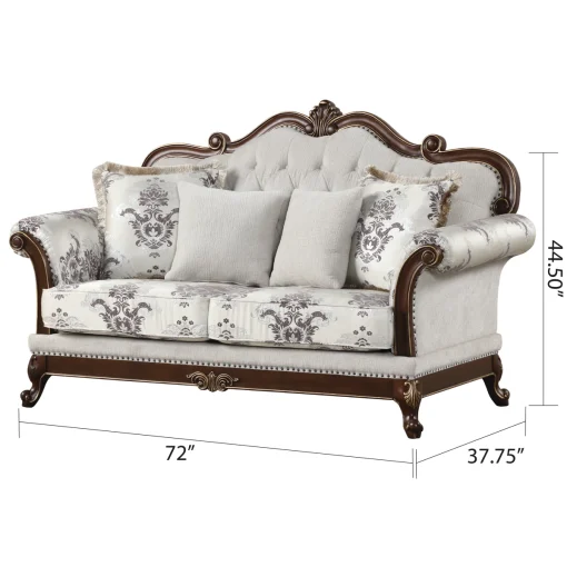 Annandita Set Sofa Tamu Mewah Ukiran Klasik Kayu Jati