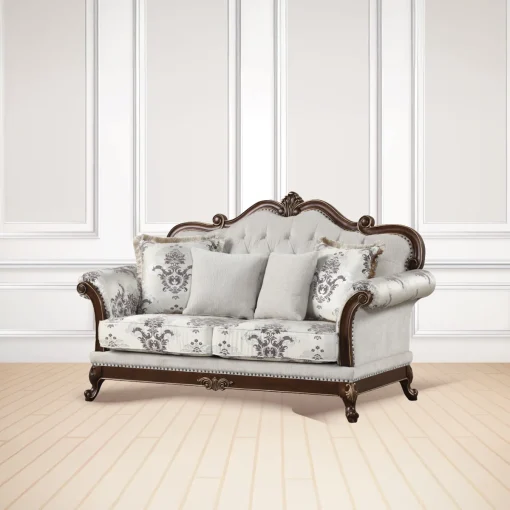 Annandita Set Sofa Tamu Mewah Ukiran Klasik Kayu Jati