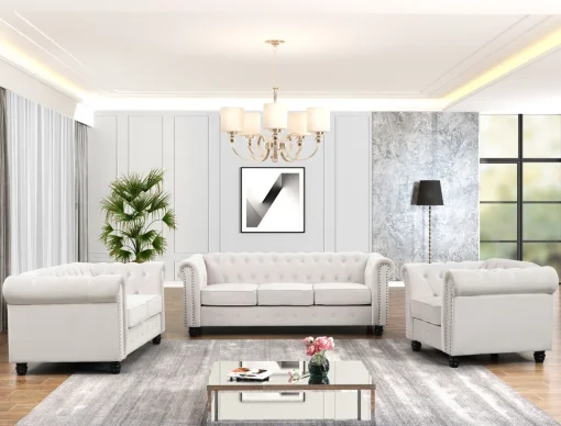 Annavi Set Sofa Tamu Chesterfield Minimalis Modern