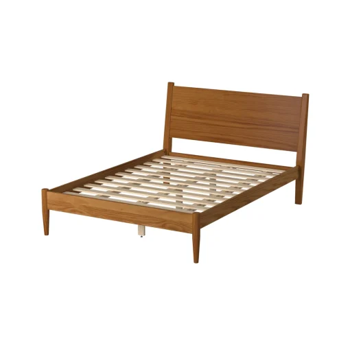 Ashlie Tempat Tidur Minimalis Finishing Wood Natural